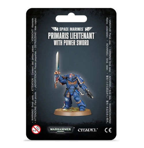 Space Marines Primaris Lieutenant W/ Power Sword