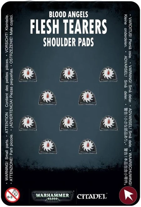 Space Marines: Blood Angels - Flesh Tearers Shoulder Pads